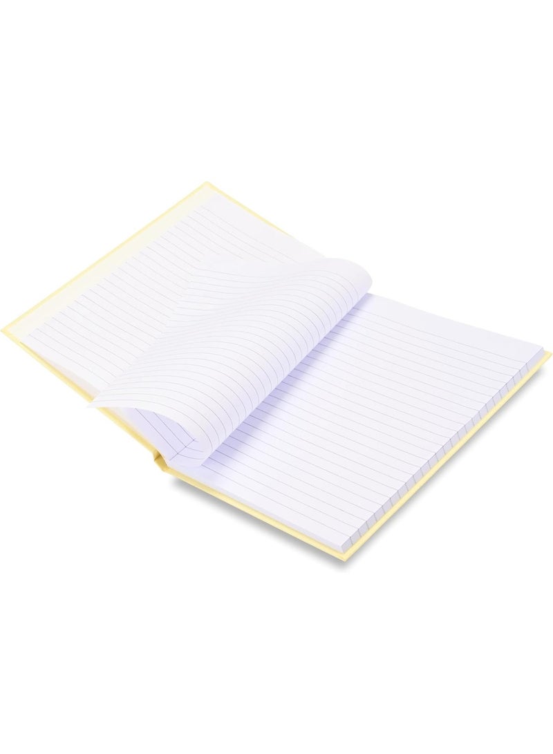 FIS Notebook, 9x7" (230x177mm) Size, Hard Cover, 80 Sheets White Paper, Single Line Ruling, Pack of 5, Assorted Pastel Colors, Ideal for School, Office & Home Use - FSNB9X7PASST80 - Image 4